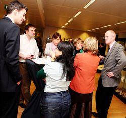 Some guests attending the reception